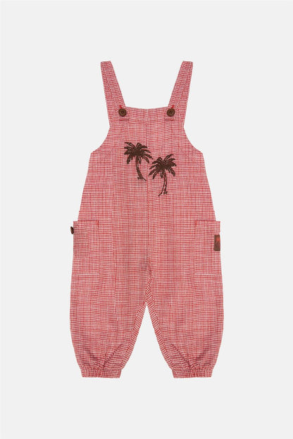 Baby Boy Patterned Bib and Brace Overall - BgStore