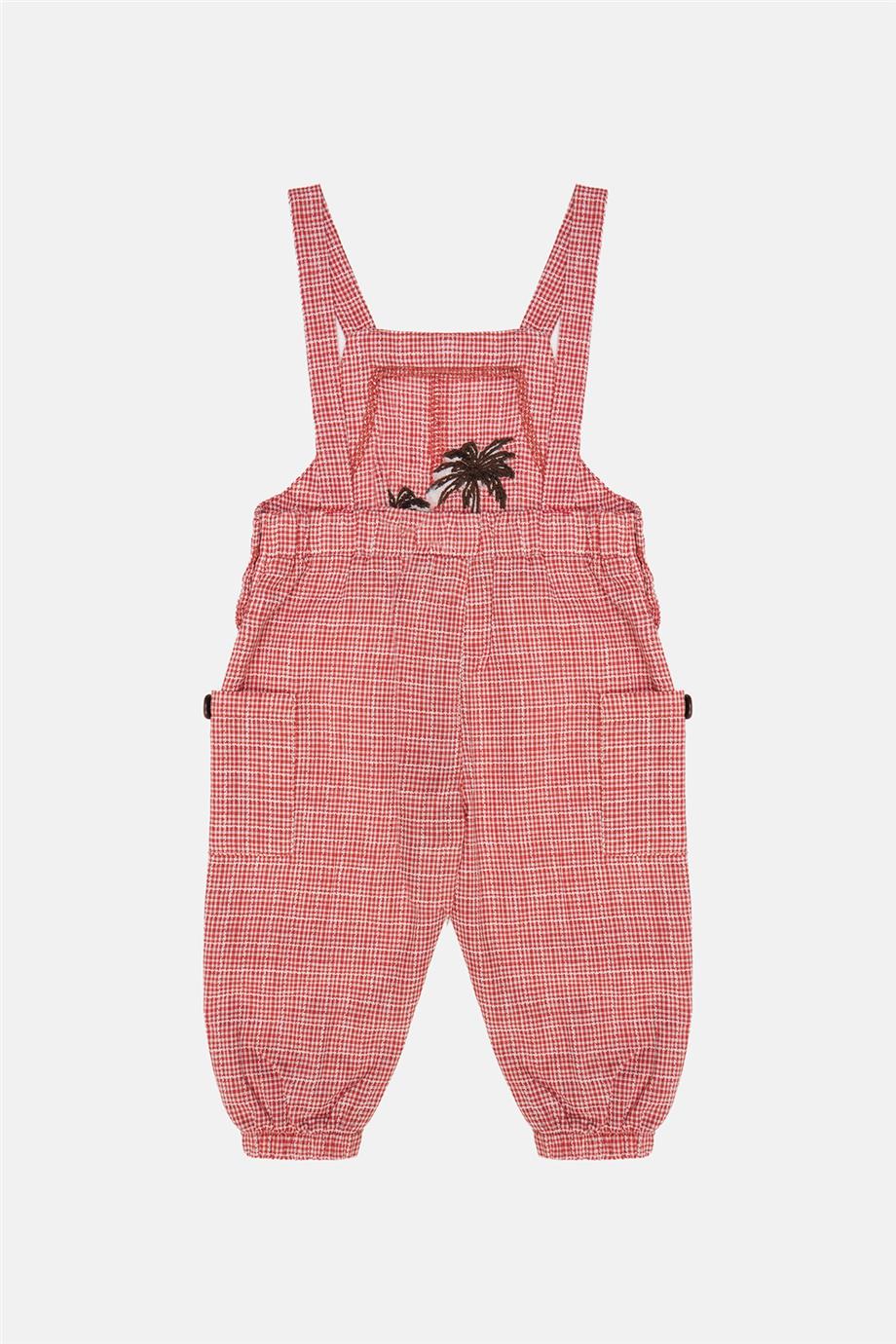 Baby Boy Patterned Bib and Brace Overall - BgStore