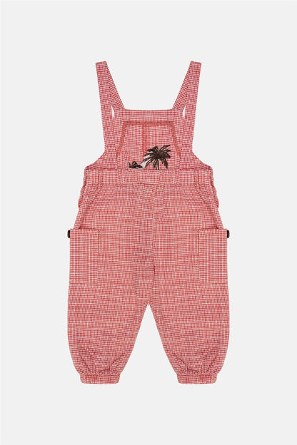 Baby Boy Patterned Bib and Brace Overall - BgStore