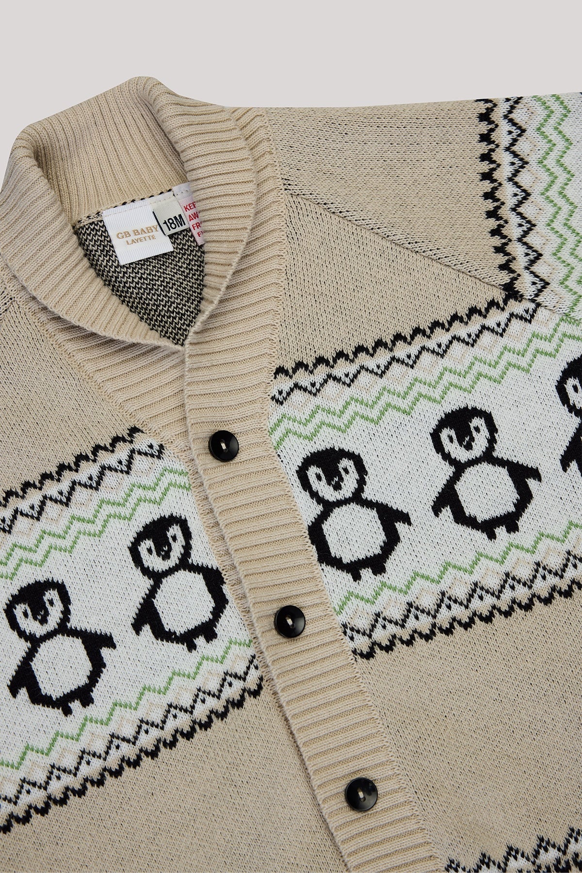 Baby Boy Patterned Cardigan - BgStore