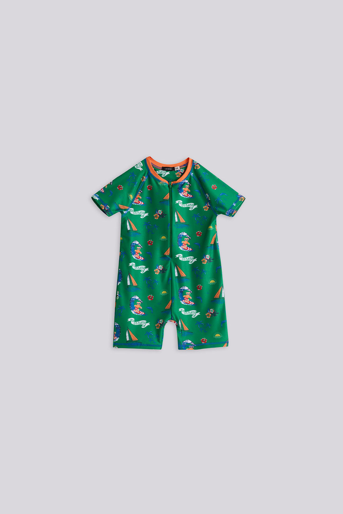 Baby Boy Patterned Swimsuit