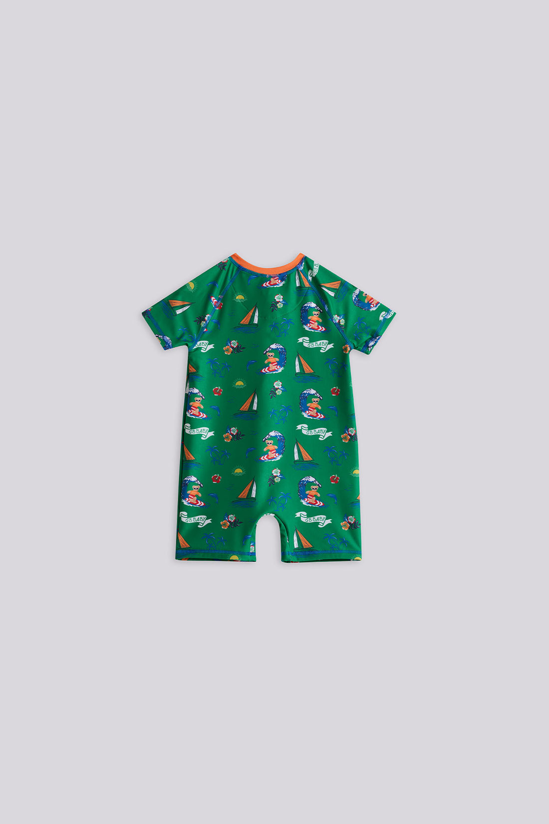 Baby Boy Patterned Swimsuit