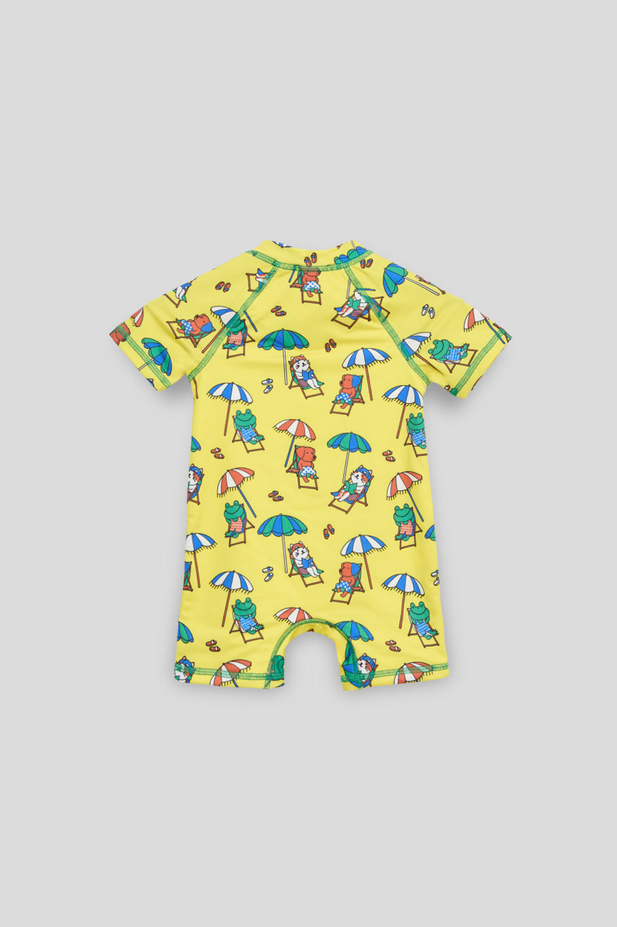 Baby Boy Patterned Swimsuit