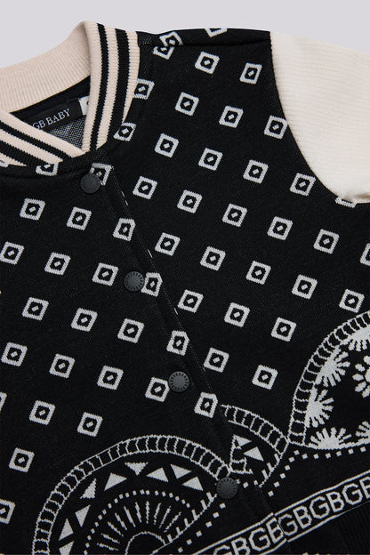 Baby Boy Patterned Tracksuit Top