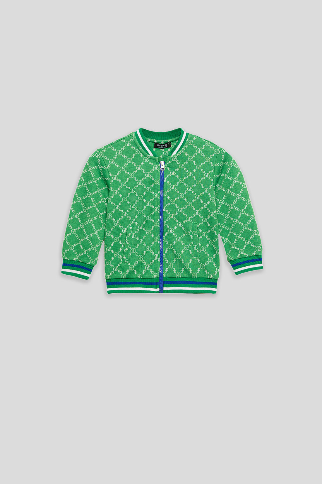 Baby Boy Patterned Tracksuit Top