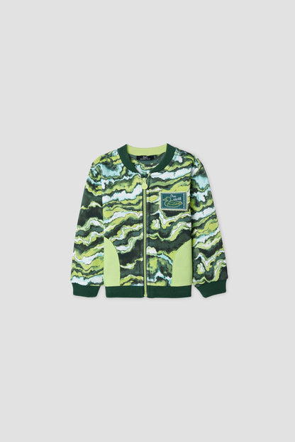 Baby Boy Patterned Tracksuit Top