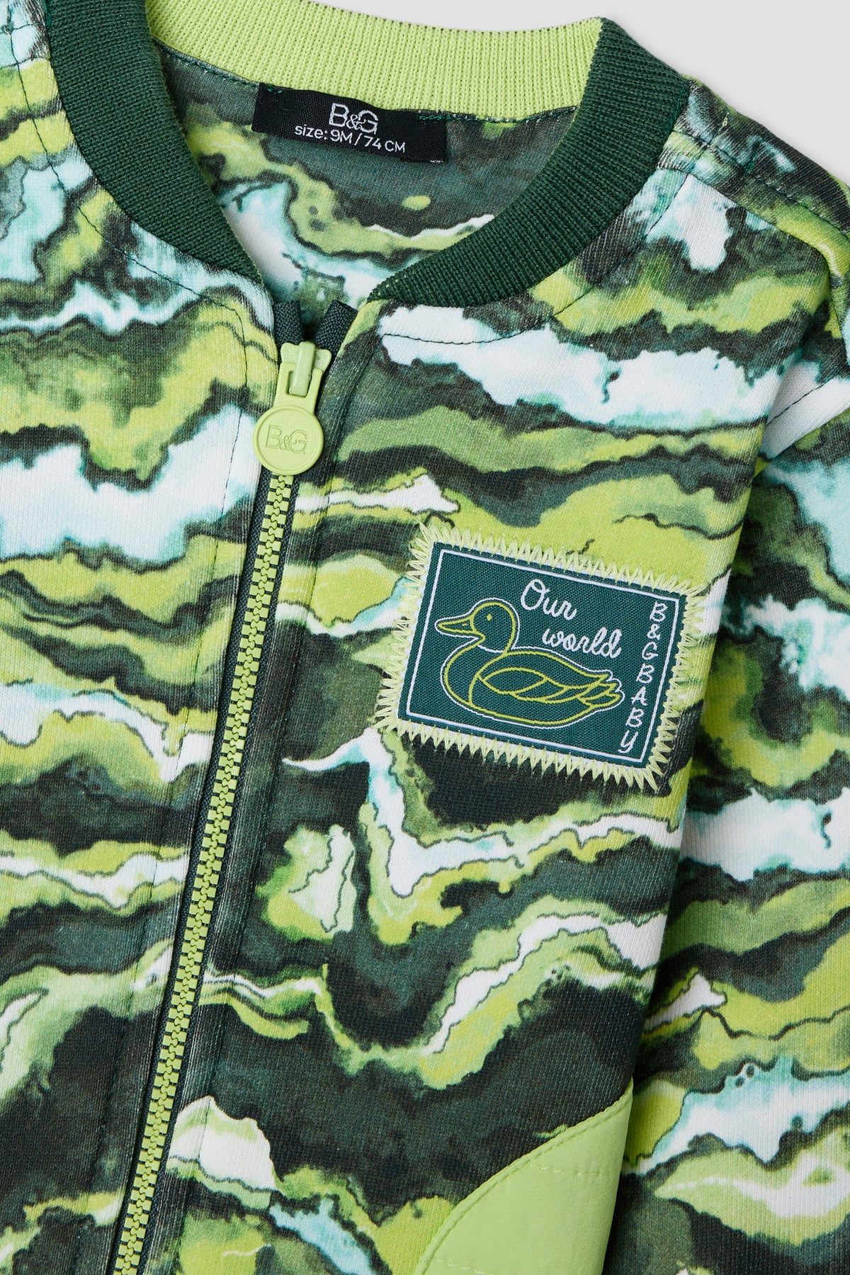 Baby Boy Patterned Tracksuit Top
