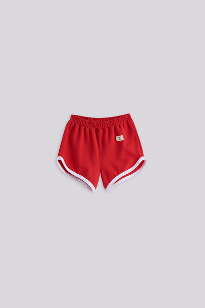 Baby Boy Red Shorts and T-shirt Set