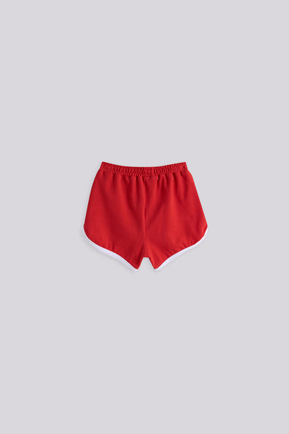 Baby Boy Red Shorts and T-shirt Set