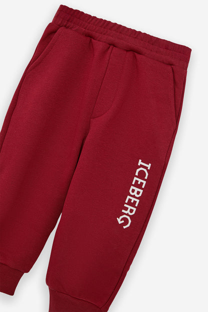 Baby Boy Red Tracksuit Bottom