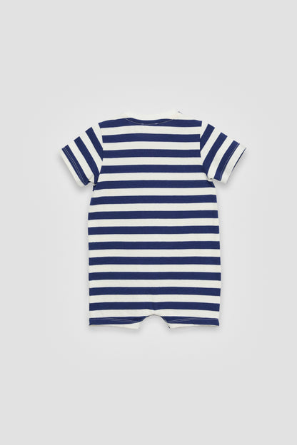 Baby Boy Striped Overall