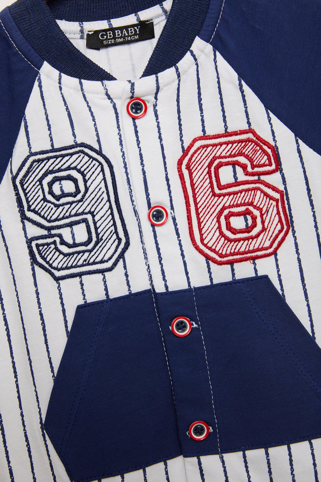 Baby Boy Striped Overall Suit