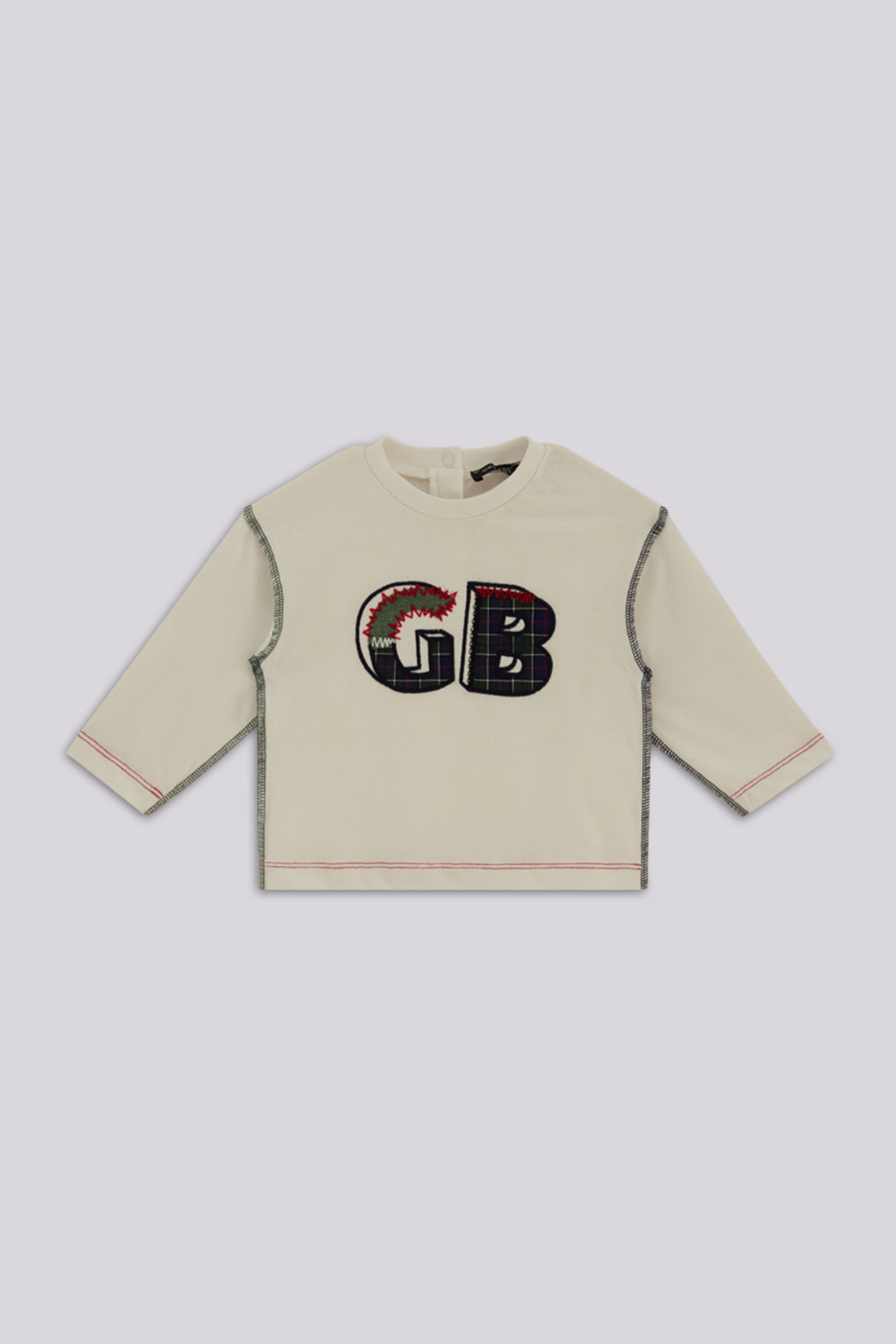 Baby Boy White Tracksuit Top