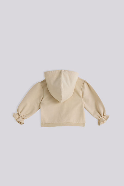 Baby Girl Beige Tracksuit Top