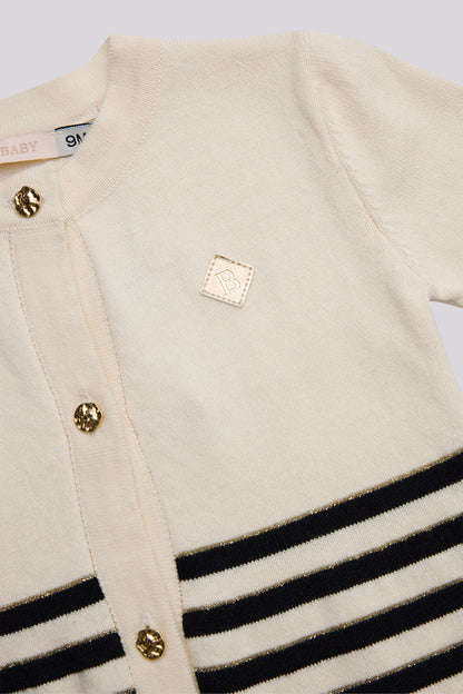 Baby Girl Ecru Cardigan