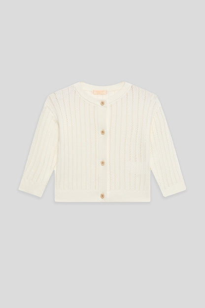 Baby Girl Ecru Cardigan