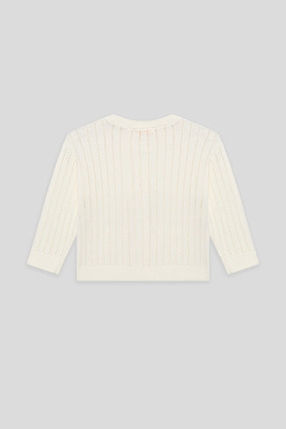 Baby Girl Ecru Cardigan