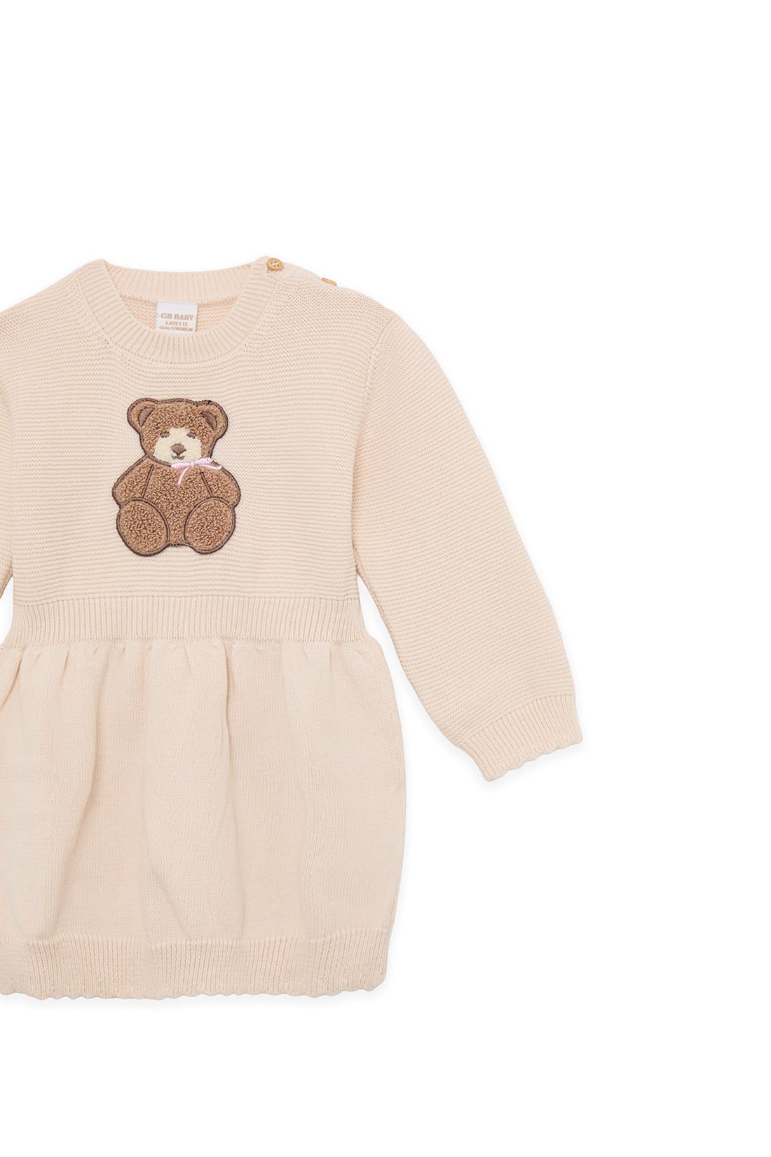 Baby Girl Ecru Dress