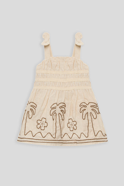 Baby Girl Ecru Dress