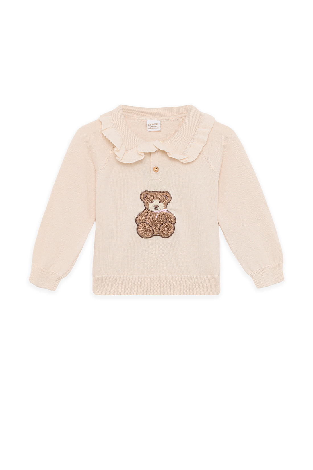 Baby Girl Ecru Knitwear Set