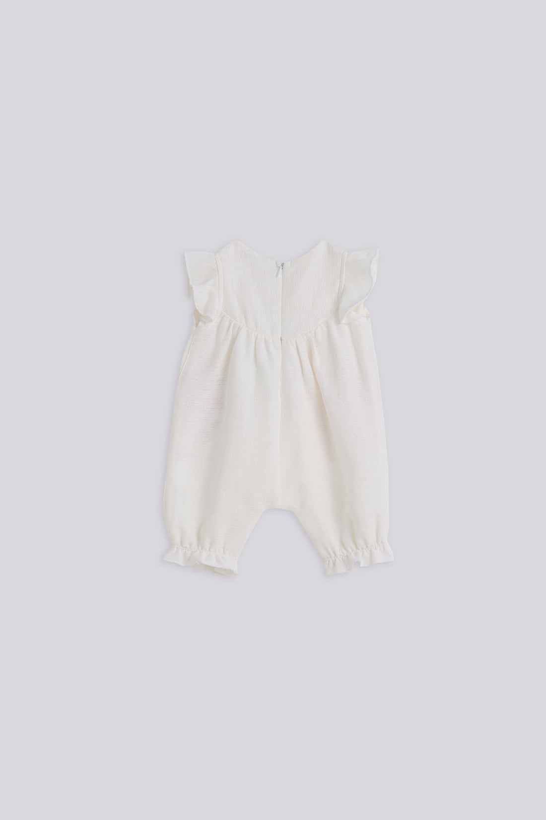 Baby Girl Ecru Overall