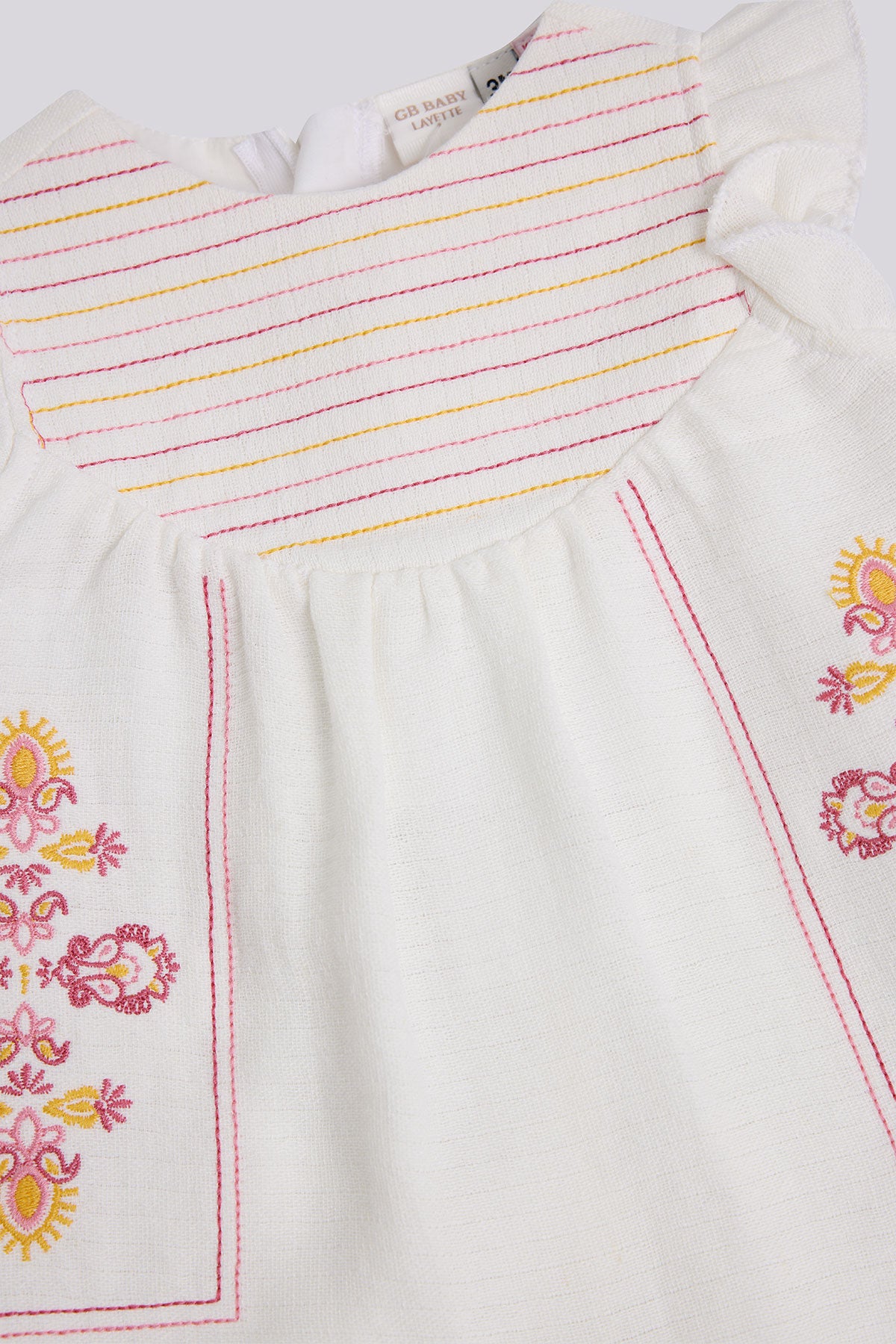 Baby Girl Ecru Overall