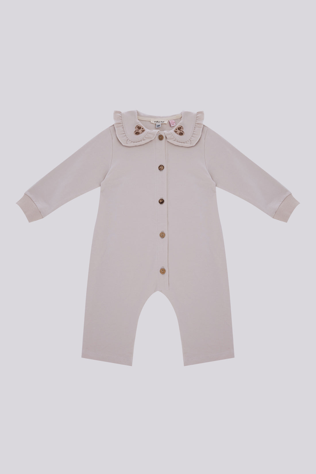 Baby Girl Ecru Overall
