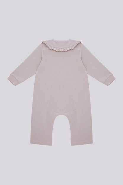 Baby Girl Ecru Overall