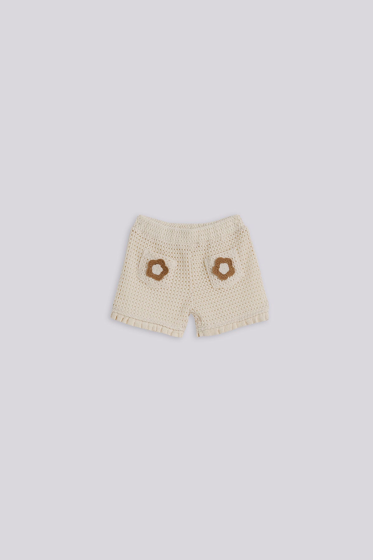 Baby Girl Ecru Shorts