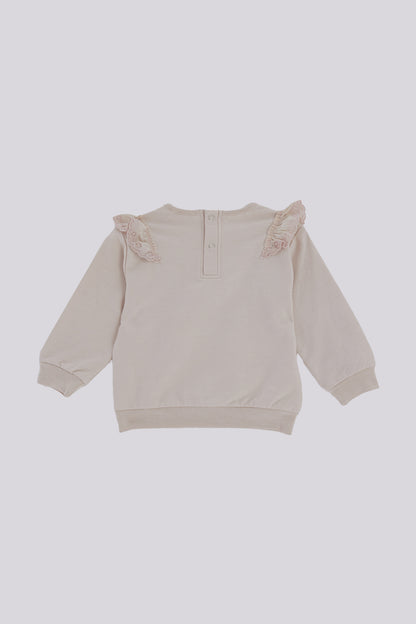 Baby Girl Ecru Tracksuit