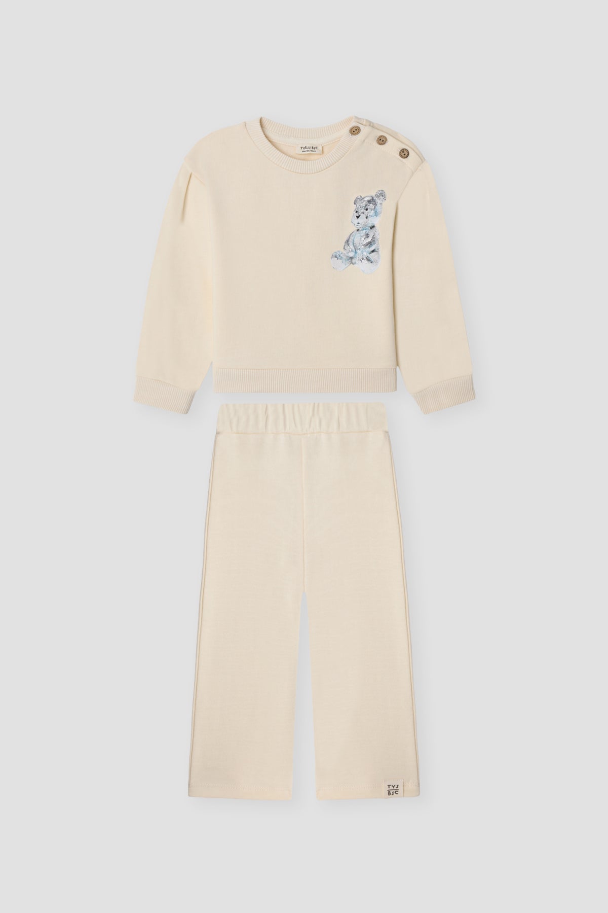 Baby Girl Ecru Tracksuit
