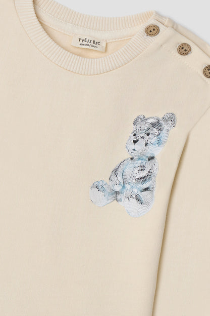 Baby Girl Ecru Tracksuit