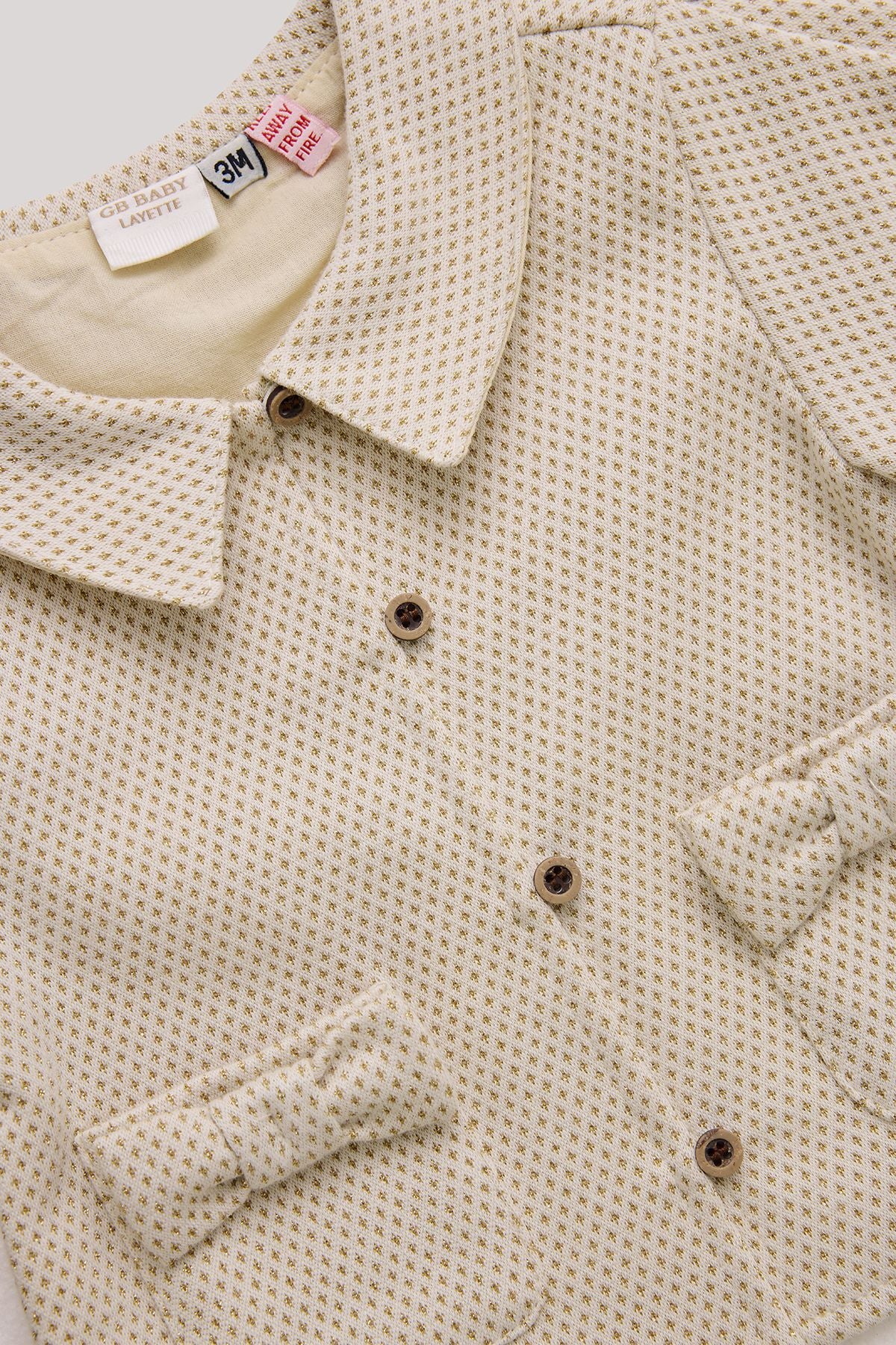 Baby Girl Ecru Tracksuit Top - BgStore