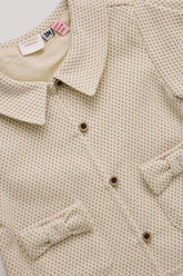 Baby Girl Ecru Tracksuit Top - BgStore