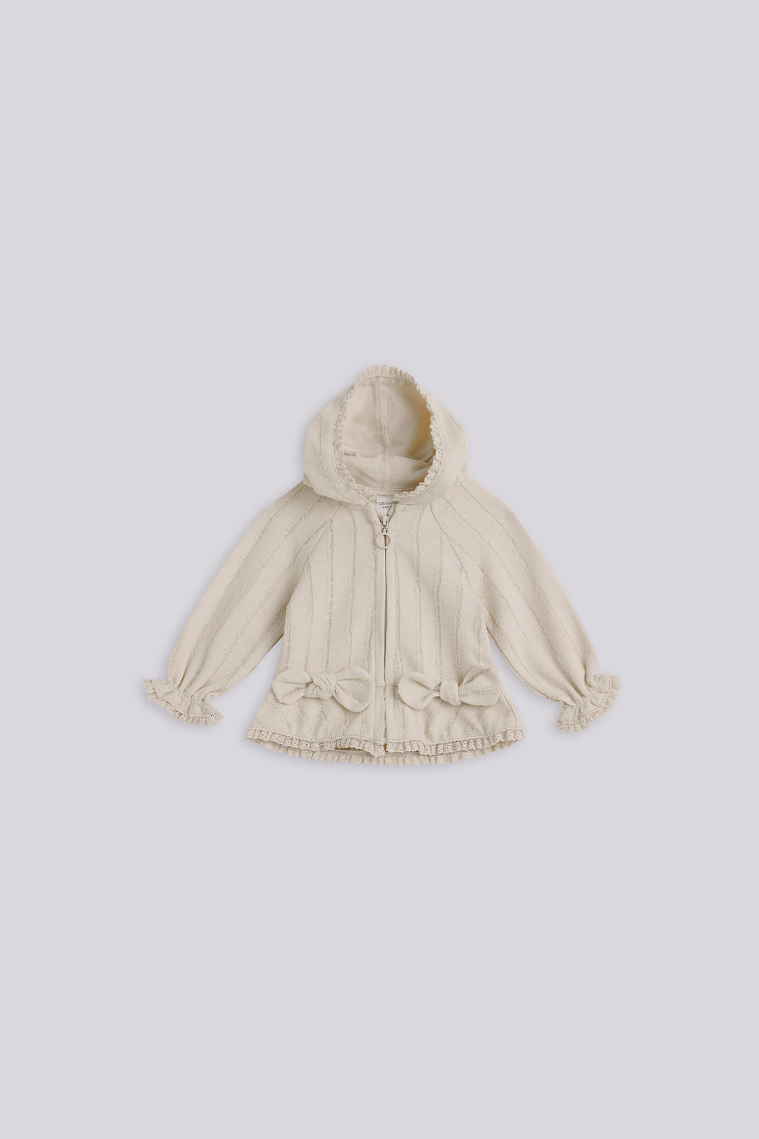 Baby Girl Ecru Tracksuit Top