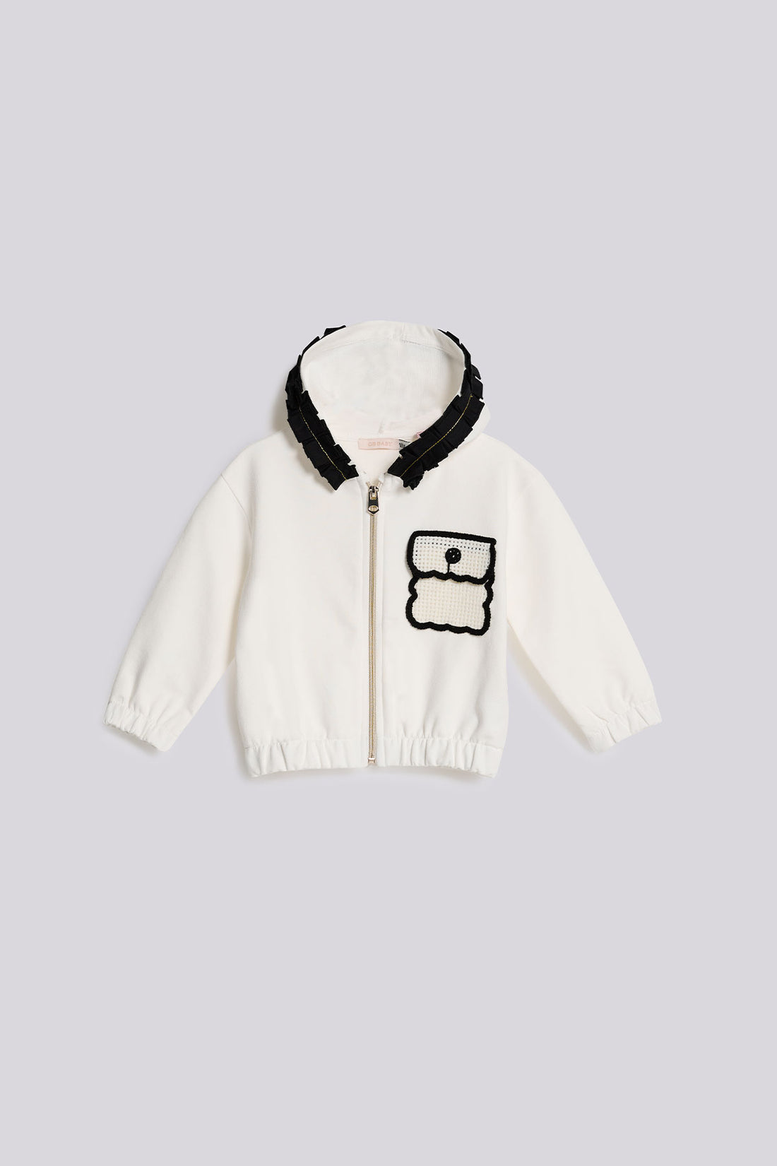 Baby Girl Ecru Tracksuit Top