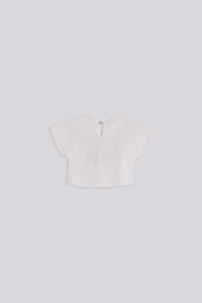Baby Girl Ecru Tshirt