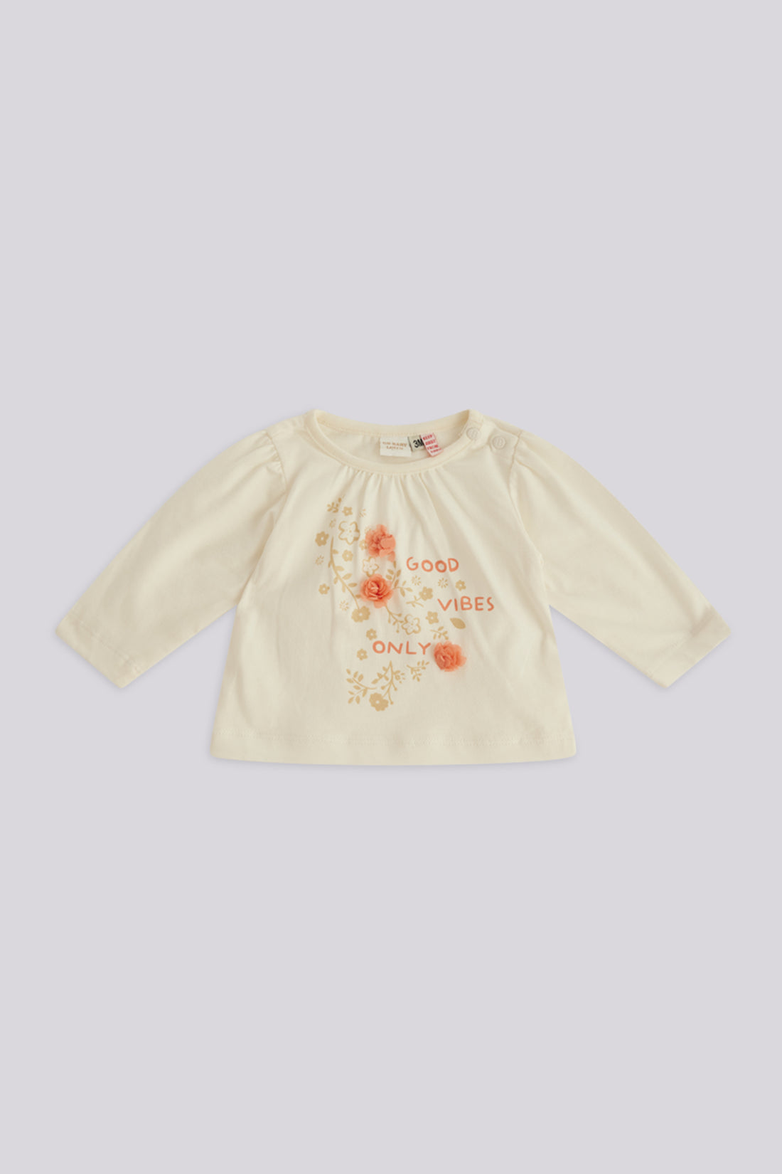 Baby Girl Ecru Tshirt