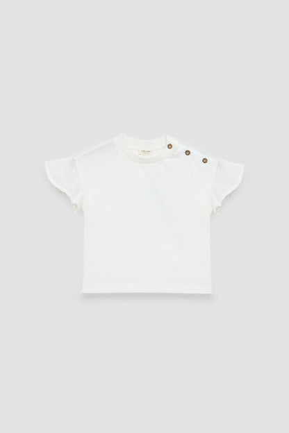 Baby Girl Ecru Tshirt