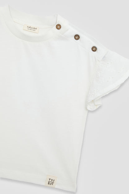 Baby Girl Ecru Tshirt