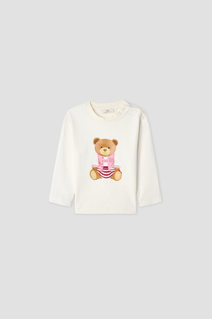 Baby Girl Ecru Tshirt