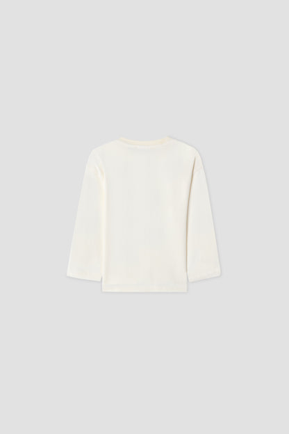 Baby Girl Ecru Tshirt