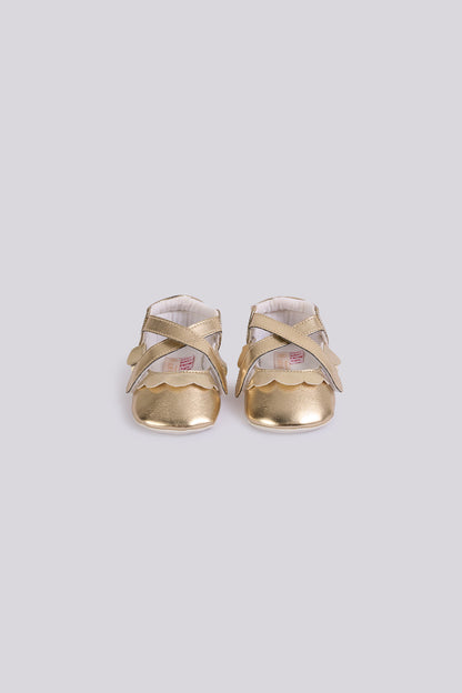 Baby Girl Gold Bootees