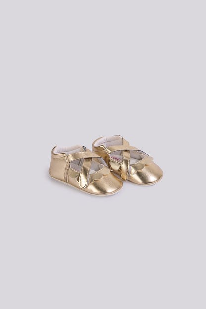Baby Girl Gold Bootees