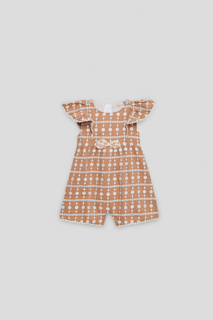 Baby Girl Mustard Overall