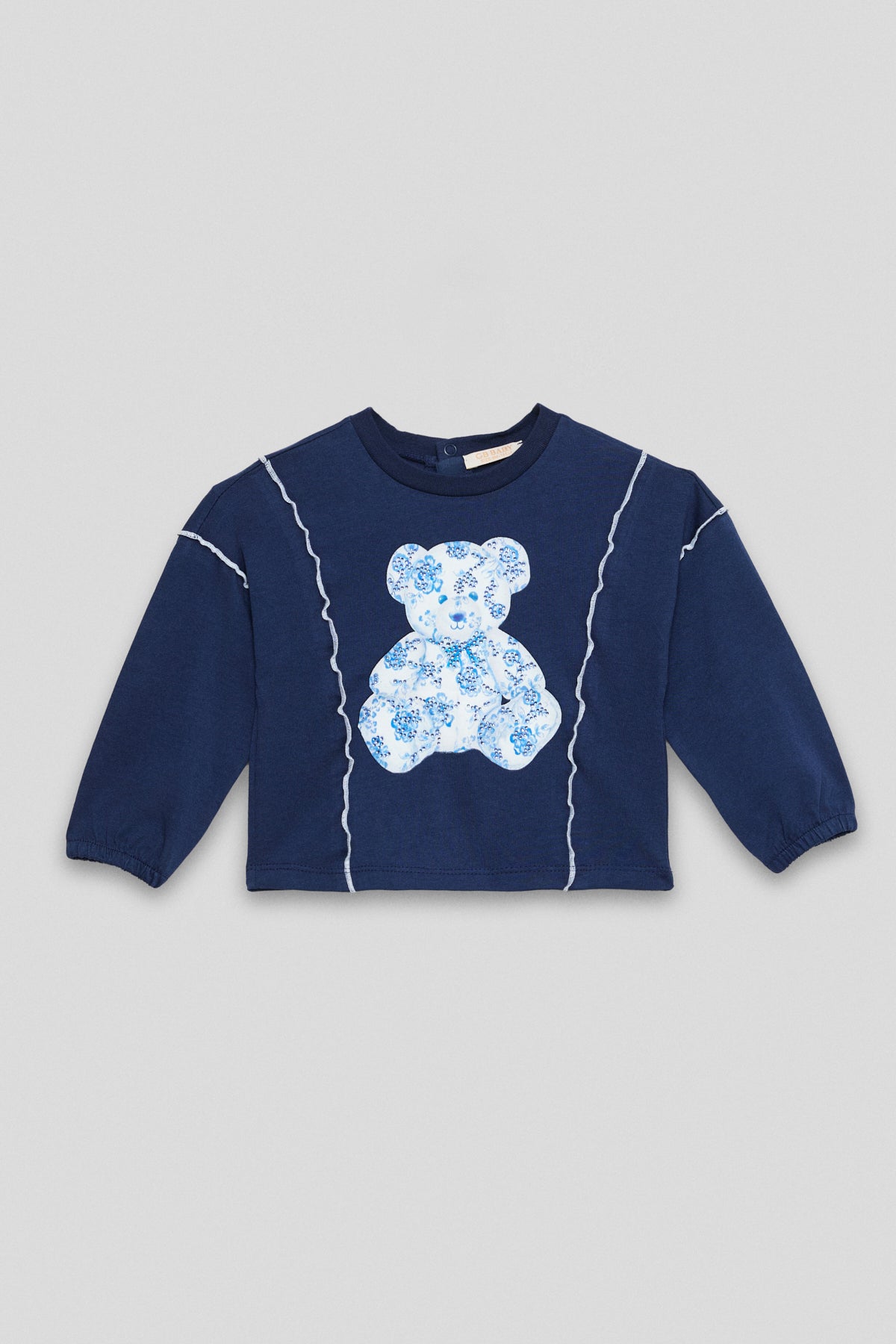 Baby Girl Navy Blue Sweatshirt