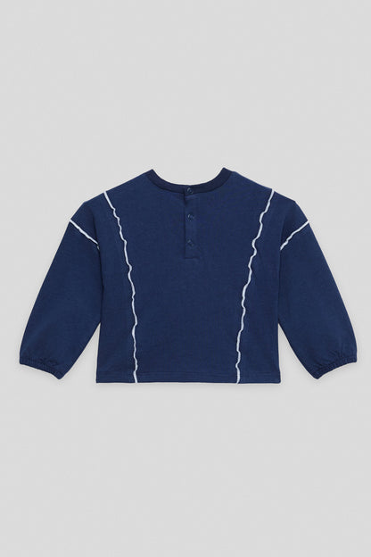 Baby Girl Navy Blue Sweatshirt