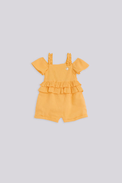 Baby Girl Orange Jumpsuit