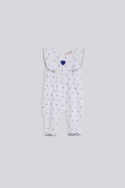 Baby Girl Patterned Overall