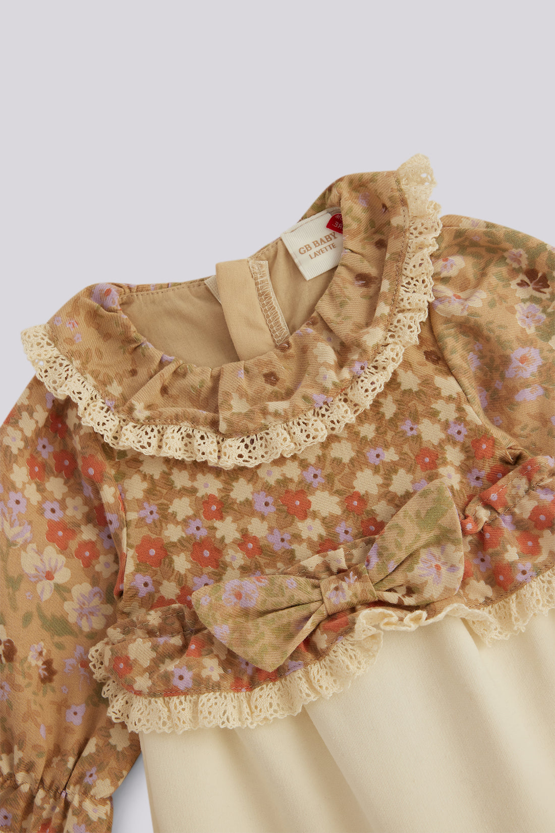 Baby Girl Patterned Overall